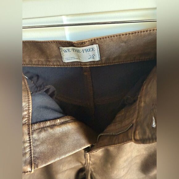Free People Misha Vegan Barrel Leg Pants - Picture 7 of 10